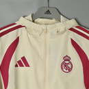 Chaqueta Cortavientos Real Madrid 26/27 Hombre Blanca
