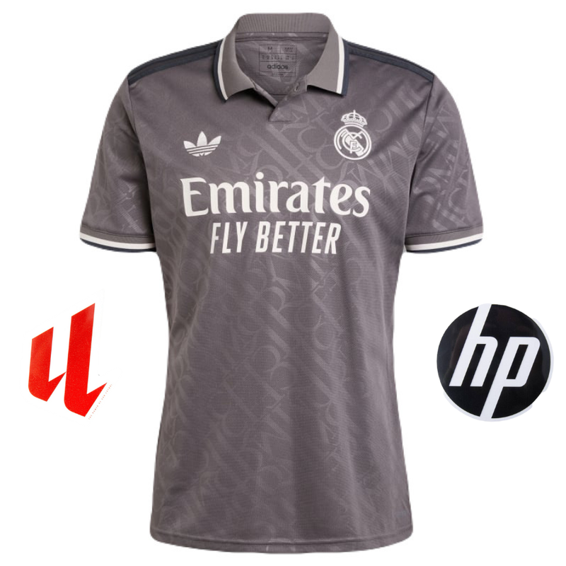 CAMISETA REAL MADRID III + PARCHES 24/25 HOMBRE