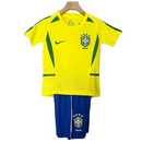 CAMISETA BRASIL I 2002 CONJUNTO INFANTIL (RETRO)