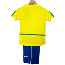 CAMISETA BRASIL I 2002 CONJUNTO INFANTIL (RETRO)