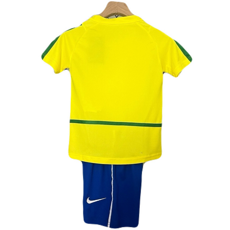 CAMISETA BRASIL I 2002 CONJUNTO INFANTIL (RETRO)