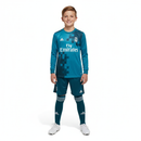 CAMISETA REAL MADRID III MANGA LARGA 17/18 CONJUNTO INFANTIL (RETRO)