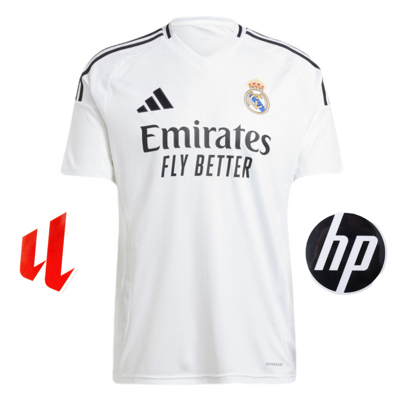 CAMISETA REAL MADRID I + PARCHES 24/25 HOMBRE
