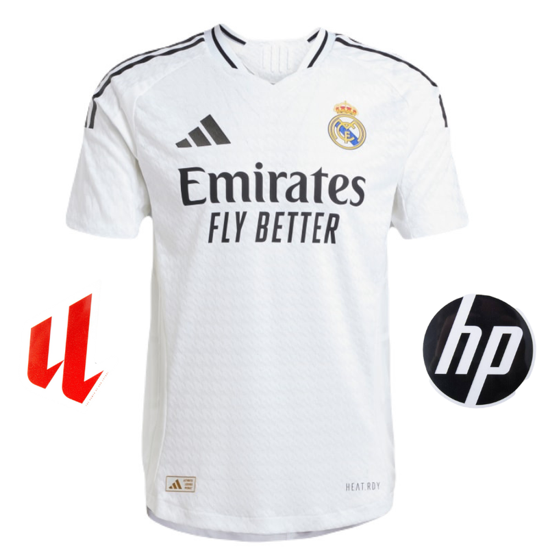 CAMISETA REAL MADRID I + PARCHES 24/25 HOMBRE (VERSIÓN JUGADOR)