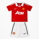 Conjunto Infantil Manchester United I 2010/11 Camiseta y Pantalón Retro