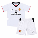 Conjunto Infantil Manchester United II 2002/03 Camiseta y Pantalón Retro