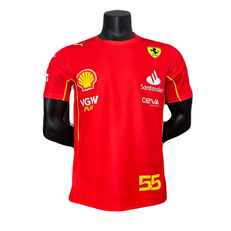CAMISETA FÓRMULA 1 FERRARI 2024 CARLOS SAINZ 55
