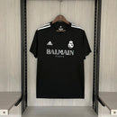 CAMISETA REAL MADRID EDICIÓN LIMITADA BALMAIN PARIS NEGRO 24/25 HOMBRE