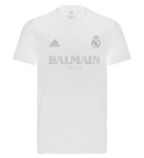 CAMISETA REAL  MADRID EDICIÓN LIMITADA BALMAIN PARIS BLANCA 24/25 HOMBRE