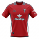 Camiseta hombre Albacete Balompié temporada 2025 2026 segunda equipación oficial color rojo fútbol técnica transpirable Queso Mecánico.