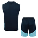 Conjunto hombre entrenamiento selección Argentina temporada 2026 2027 camiseta sin mangas azul marino pantalón corto navy técnica transpirable mundial 3 estrellas