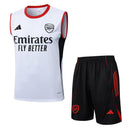 Arsenal 2025, Conjunto Arsenal 25/26, Entrenamiento Arsenal sin mangas, Ropa Arsenal blanca, Kit entrenamiento Gunners, Camiseta regata Arsenal, Calidad 1.1 Arsenal, Nueva colección 2025, Regalo fútbol hombre, Tienda Hincha Futbolero.