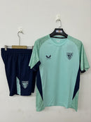 Conjunto hombre Athletic Club Bilbao entrenamiento 2025 2026 camiseta verde y pantalón corto azul marino oficial fútbol leones 25/26 transpirable pro.