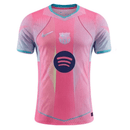 Camiseta hombre FC Barcelona temporada 2025 2026 edición especial color rosa versión jugador auténtica escudo termosellado calidad 1.1 oficial, Barcelona 2025, Camiseta Barça rosa, Barcelona 25/26 especial, Camiseta auténtica Barça, Ropa barata Barça, Calidad 1.1 Barcelona, Moda culé 2026, Tienda Hincha Futbolero, Mès que un club, Bloke Core Barcelona.