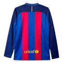 Camiseta retro hombre FC Barcelona primera equipación manga larga azul y grana temporada 2017 2018 calidad 1.1 oficial, Barcelona 2017, Camiseta Barça manga larga, Camiseta retro Barcelona, Camiseta Messi 2017 retro, Calidad 1.1 Blaugrana, Tienda Hincha Futbolero, Camp Nou, Bloke Core retro, Camiseta Barcelona barata, Regalo fútbol vintage España.