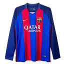 Camiseta retro hombre FC Barcelona primera equipación manga larga azul y grana temporada 2017 2018 calidad 1.1 oficial, Barcelona 2017, Camiseta Barça manga larga, Camiseta retro Barcelona, Camiseta Messi 2017 retro, Calidad 1.1 Blaugrana, Tienda Hincha Futbolero, Camp Nou, Bloke Core retro, Camiseta Barcelona barata, Regalo fútbol vintage España.