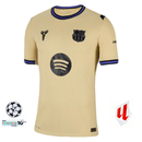 Barcelona 2025 jugador, Camiseta Barça 25/26 player, Jersey Barcelona con parches, Camiseta Barça La Liga, UEFA Foundation 5 patch, Camiseta fútbol profesional, Barça visitante jugador, Calidad 1.1 premium, Nueva equipación Barcelona, Tienda Hincha Futbolero.