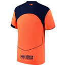 Camiseta hombre FC Barcelona tercera equipación 2025 2026 versión jugador ajuste atlético escudo termosellado detalles técnicos premium alternativa culé.