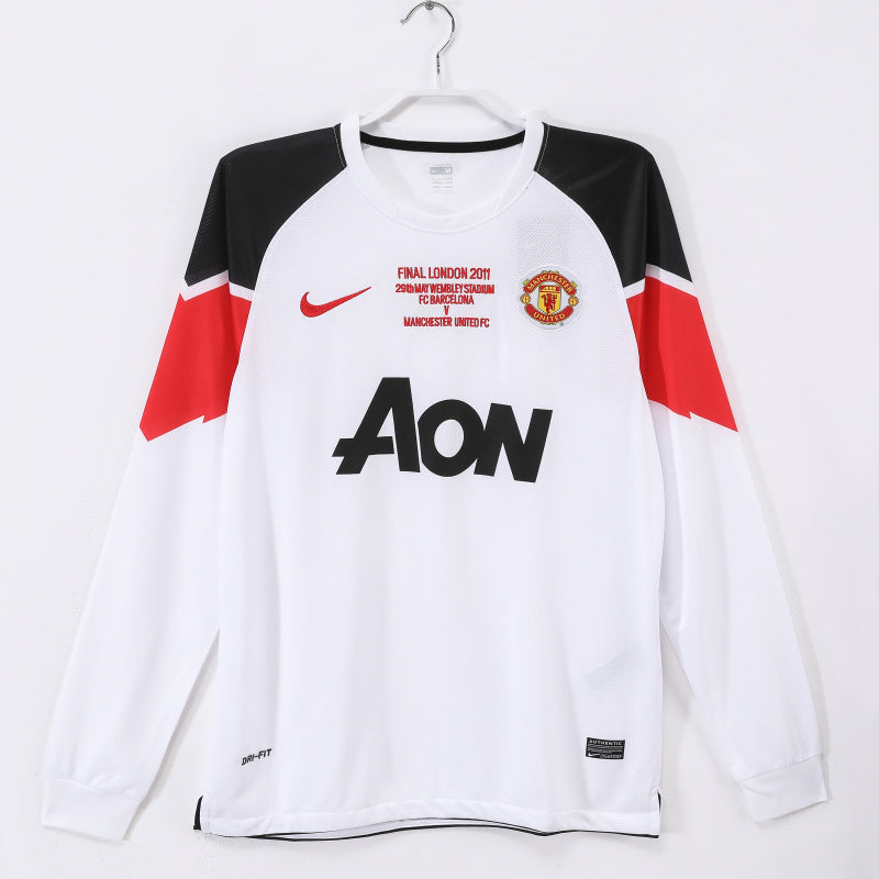 CAMISETA MANCHESTER UNITED II MANGA LARGA 2010/11 HOMBRE (RETRO)