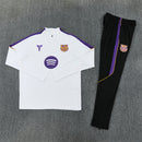 Chándal Barcelona 26/27 Sudadera Blanca y Pantalón Negro
