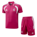 Conjunto Real Madrid 26/27 Polo y Pantalón Rosa