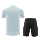 Conjunto Barcelona Entrenamiento 26/27 Camiseta Gris y Pantalón Negro