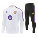 Chándal Barcelona 26/27 Sudadera Blanca y Pantalón Negro
