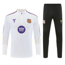 Chándal Barcelona 26/27 Sudadera Blanca y Pantalón Negro
