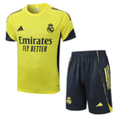 Conjunto Real Madrid 25/26 Camiseta Amarilla y Pantalón Gris