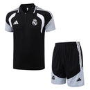 Conjunto Real Madrid 26/27 Polo y Pantalón Negro