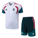 Conjunto Real Madrid 26/27 Polo Blanca y Pantalón Verde