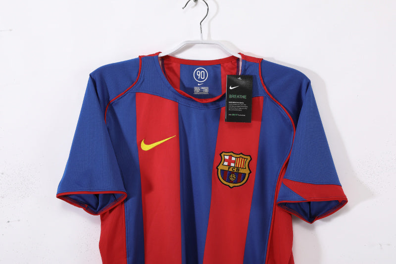 CAMISETA BARCELONA I 2004/05 HOMBRE (RETRO)