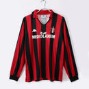 CAMISETA AC MILAN I MANGA LARGA 1988/89 HOMBRE (RETRO)