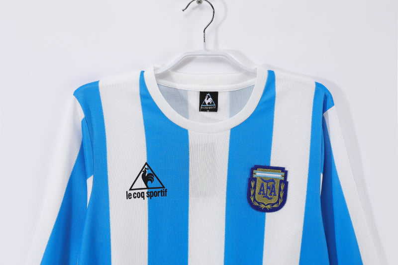 CAMISETA ARGENTINA I MANGA LARGA 1986/87 HOMBRE (RETRO)