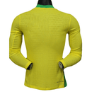 Camiseta hombre Brasil temporada 2025 2026 equipación local color amarillo manga larga versión jugador auténtica calidad 1.1 oficial, Brasil 2025, Camiseta Brasil manga larga, Brasil 25/26 jugador, Camiseta auténtica Brasil, Ropa barata Brasil, Calidad 1.1 Brasil, Selección brasileña 2026, Tienda Hincha Futbolero, Canarinha, Bloke Core Brasil.