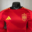 CAMISETA ESPAÑA I EURO MANGA LARGA 24/25 HOMBRE (VERSIÓN JUGADOR)