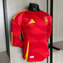 CAMISETA ESPAÑA I EURO MANGA LARGA 24/25 HOMBRE (VERSIÓN JUGADOR)