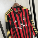 Camiseta AC Milan I 2013/2014 Manga Larga Retro Hombre - TIENDA HINCHA FUTBOLERO