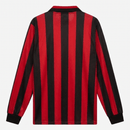 Camiseta AC Milan I Manga Larga 1988/89 Hombre Retro - AC Milan, Milan, Rossoneri, San Siro, Serie A, Copa de Europa, Champions League, Adidas, Mediolanum, Marco van Basten, Ruud Gullit, Frank Rijkaard, Franco Baresi, Paolo Maldini, Manga Larga, Long Sleeve, 1988, 1989, Retro, Vintage, Camiseta Clásica, Primera Equipación, Home Kit, Roja y Negra, Red and Black, Hombre, Men, Camiseta de Hombre, Tienda Hincha Futbolero, Fútbol Italiano