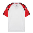 Camiseta AC Milan Segunda Equipación 1997/98 Hombre Retro - AC Milan, Milan, Rossoneri, San Siro, Serie A, Italian Football, Adidas, Maldini, Paolo Maldini, Weah, George Weah, Boban, 1997, 1998, Retro, Vintage, Camiseta Clásica, Segunda Equipación, Away Kit, Blanca, White, Opel, Hombre, Men, Camiseta de Hombre, Tienda Hincha Futbolero, Fútbol Italiano