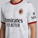 Camiseta hombre AC Milan temporada 2026 2027 oficial segunda equipación blanca fútbol técnica transpirable Serie A estilo italiano mundial.