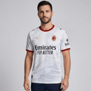 Camiseta hombre AC Milan temporada 2026 2027 oficial segunda equipación blanca fútbol técnica transpirable Serie A estilo italiano mundial.
