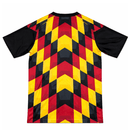 Camiseta hombre pre-juego Selección Alemania temporada 2026 2027 oficial calentamiento negro rojo amarillo técnica transpirable DFB mundial.