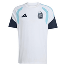 Camiseta hombre entrenamiento Selección Argentina temporada 2026 2027 color blanca oficial 3 estrellas fútbol técnica transpirable mundial white.