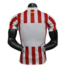Camiseta hombre Atlético de Madrid temporada 2025 2026 primera equipación rojiblanca versión jugador auténtica tejido técnico calidad 1.1 oficial, Atlético de Madrid 2025, Camiseta Atleti jugador, Atlético Madrid Authentic 25/26, Camiseta rojiblanca Atleti, Camiseta barata Atlético Madrid, Calidad 1.1 Atleti, La Liga 2026, Tienda Hincha Futbolero, Colchoneros, Bloke Core Atleti.