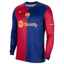 CAMISETA BARCELONA I 24/25 HOMBRE (MANGA LARGA) - TIENDA HINCHA FUTBOLERO