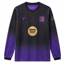 Camiseta Barcelona Segunda Equipación 26/27 Manga Larga - FC Barcelona, Barcelona, Barça, Spotify Camp Nou, Blaugrana, Culers, Segunda Equipación, Away Kit, Manga Larga, Long Sleeve, Negra y Púrpura, Black and Purple, Hombre, Men, Camiseta de Hombre, Barcelona 26/27, Tienda Hincha Futbolero, Fútbol Español, La Liga, oficial