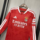 Camiseta Benfica Primera Equipación 26/27 Manga Larga Roja Hombre Oficial- TIENDA HINCHA FUTBOLERO