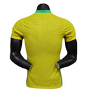 Camiseta hombre Selección Brasil temporada 2025 2026 primera equipación amarilla versión jugador auténtica tejido técnico calidad 1.1 oficial, Brasil 2025, Camiseta Brasil jugador, Brasil Authentic 25/26, Camiseta amarilla Brasil, Camiseta barata Brasil, Calidad 1.1 Brasil, Copa del Mundo 2026, Tienda Hincha Futbolero, Joga Bonito, Bloke Core Brasil.