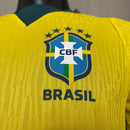 Camiseta Brasil primera equipación 2026 2027 hombre amarilla versión jugador auténtica calidad 1.1 oficial Tienda Hincha Futbolero Brasil Player Jersey, Camiseta Brasil 2026, Brasil Player Version, Camiseta auténtica Brasil, Equipación Brasil jugador, Comprar jersey Brasil 2026, Calidad 1.1 premium, CBF oficial, Jersey mundial 2026 auténtico, Ropa de fútbol Brasil Slim Fit.